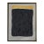 Gold and Carbon Painting on Spanish Linen Minimalist Painting, Framed For Sale