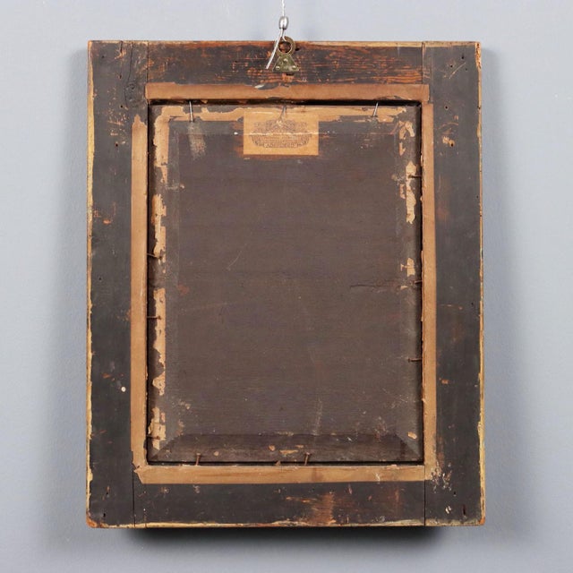 Follower of Van Dyck, Female Face, Late 1700s, Oil Painting on Panel, Framed For Sale - Image 9 of 11