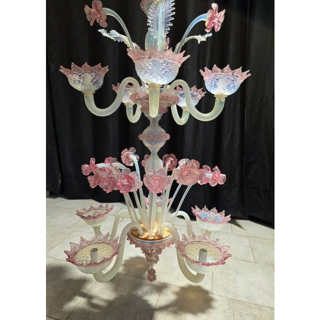 Vintage Murano Chandelier, 1980s For Sale - Image 13 of 16