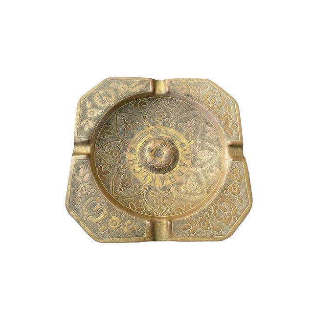 Metal 1960s Mid-Century Modern Moroccan Ashtray For Sale - Image 7 of 11