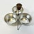 Mid 20th Century Mid-Century Boho Chic Metal Condiment or Salad Dressing Serving Dishes With Caddy, 3 Wells. For Sale - Image 5 of 8