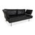 Modern Black Leather Two-Seater Sofa with Manual Function from Walter Knoll For Sale - Image 3 of 14