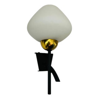 Pair of French 1960s Midcentury Lunel Wall Lamps Sconces For Sale