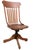The Sikes Co., PA Late 19th Century Victorian Oak Swivel Desk Chair For Sale - Image 4 of 14