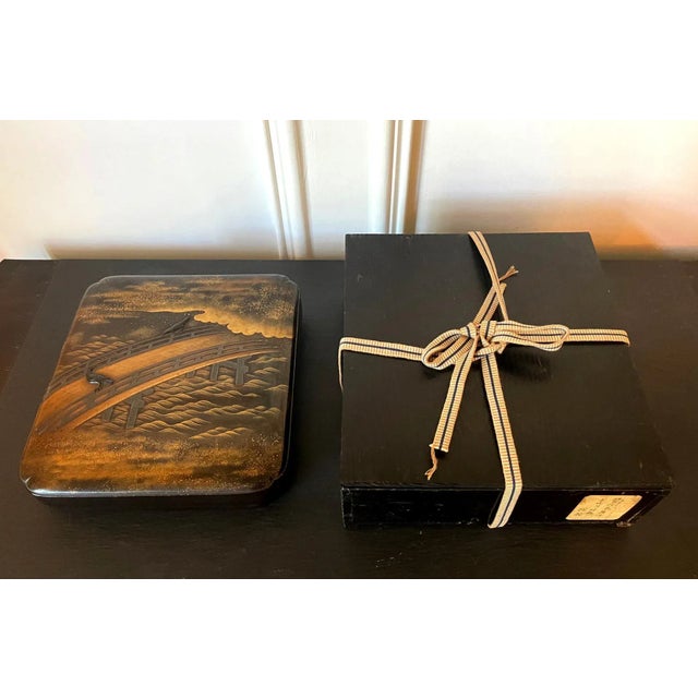 Early 19th Century Early 19th Century Japanese Lacquer Maki-e Suzuribako by Koma Kyūhaku Edo Period For Sale - Image 5 of 12