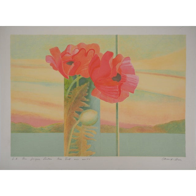 Pierre Garcia-Fons, Still Life View of the Lake, Lithograph For Sale