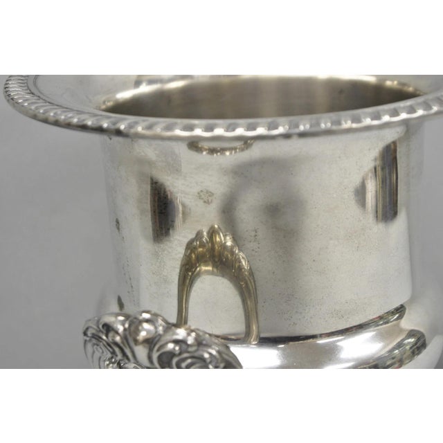 Vintage Victorian Leonard Silver Plated Trophy Cup Urn Champagne Chiller Bar Ice Bucket For Sale - Image 11 of 15