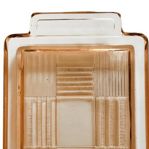 Glass Art Deco Cheese Dome in Rosaline Glass by Charles Graffart and René Delvenne for Val Saint Lambert, 1930s For Sale - Image 7 of 8