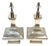 Late 20th Century Monumental Hand-Hammered Silver-Plated Modernist Table Lamps - a Pair For Sale