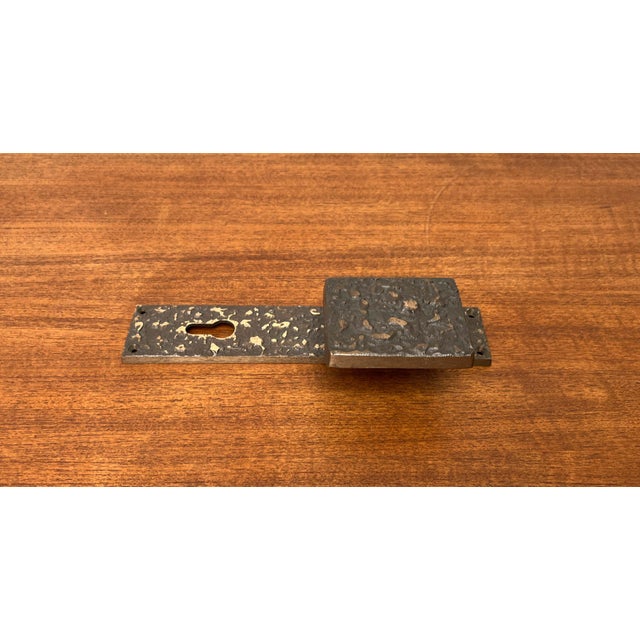 Mid-Century Modern Brutalist Copper Door Handle from KS, Germany, 1960s For Sale - Image 16 of 18