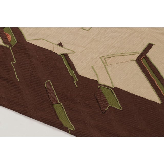 Handwoven in natural silk and cotton, this 4x5 contemporary tapestry is an exceptional piece from our new production. This...