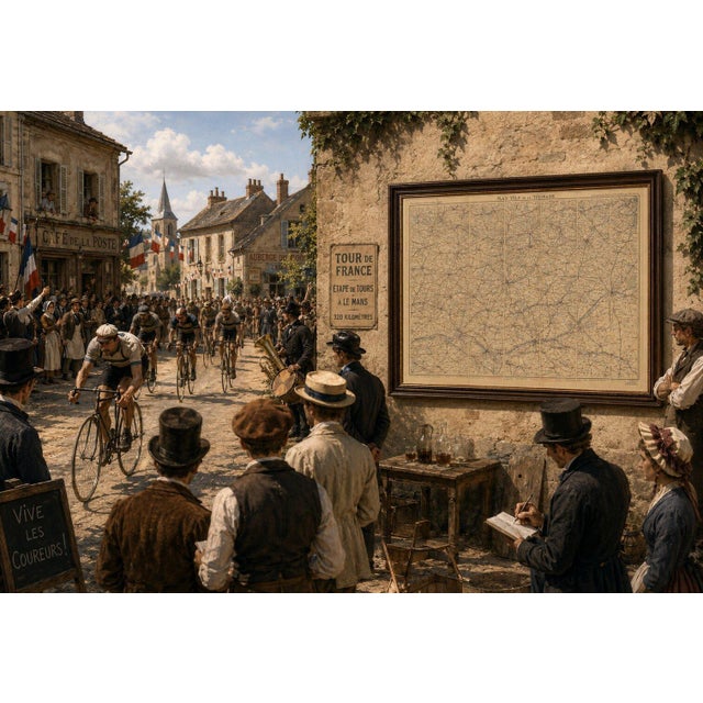 Paper Antique Touraine Cycling Map by Edward Stanford, 1902 For Sale - Image 7 of 11