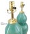 Lamp Pair Restored Vintage Christopher Spitzmiller Style Coastal Blue Crackled Porcelain For Sale - Image 10 of 14