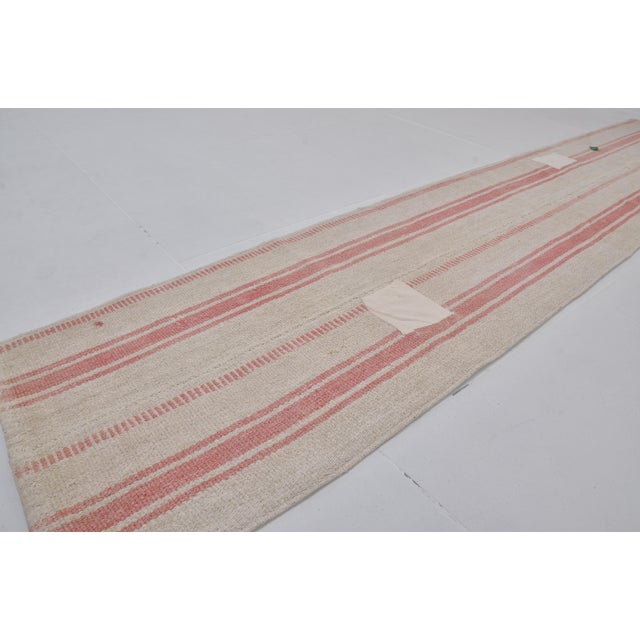 Vintage Anatolian Hemp Kilim Rug For Sale - Image 4 of 10