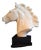 Horse Head Sculpture in White Glazed Porcelain on Black Base by Erich Oehme for Meissen, 1970s For Sale