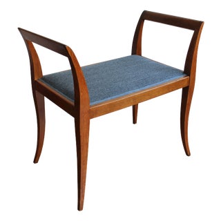 Art Deco Sculptural Tabouret with Curved Arms, 1920s For Sale