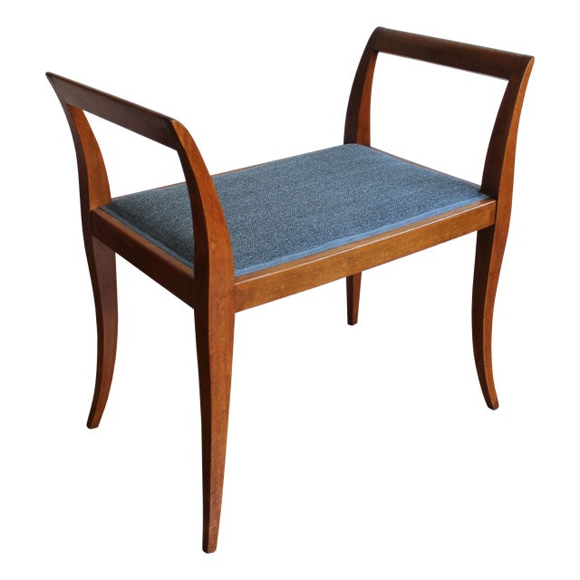 Art Deco Sculptural Tabouret with Curved Arms, 1920s For Sale