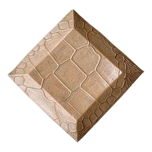 Vintage Boho Pressed Turtle Shell Pattern Ceramic Tray