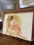 Nude Portrait of a Woman. Bright Colors, Appears to be Watercolor on Paper. Signed JP Gaston. Wear and Tear Consistent...