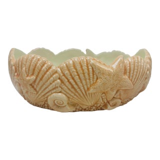 Vintage Ceramic Shell Planter For Sale