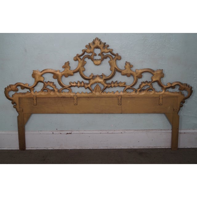 1950s Gilt Metal Gold Rococo King Size Headboard Chairish