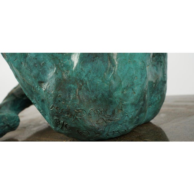"Turtledove" Patinated Bronze Sculpture by R. Poey For Sale In Los Angeles - Image 6 of 6