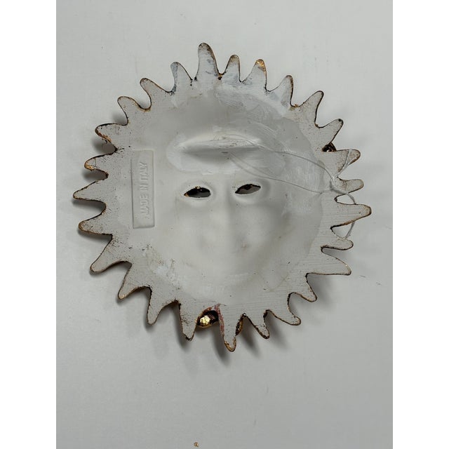 2020s Sun Venetian Plaster Decorative Mask For Sale - Image 5 of 5