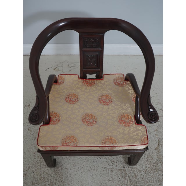 Age: Approx: 50 Years Old Details: Custom Upholstered Seat Cushions Fine Carved Details High Quality Construction Pair...