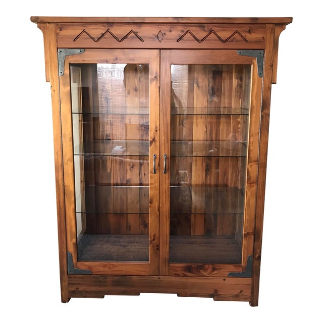 Custom Solid Walnut Curio Chairish