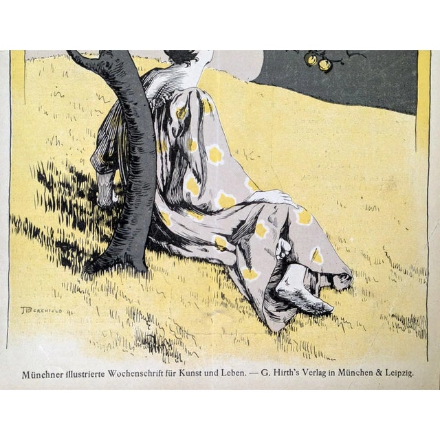 Jugend Magazine 1898 Martin Stevens Cover Print For Sale - Image 4 of 4