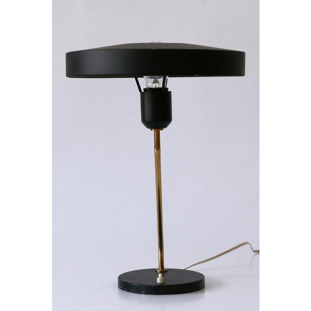 Metal Mid-Century Romeo Table Lamp by Louis Kalff for Philips, 1950s For Sale - Image 7 of 18
