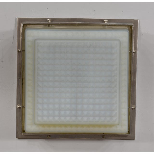 1930s Opalescent French Art Deco Flush Mount by Ranc Freres - France For Sale - Image 11 of 14