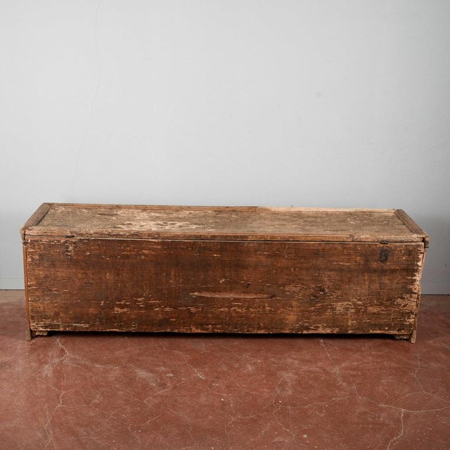 16th Century Fir Trunk with Diamond-Shaped Frames For Sale - Image 9 of 18