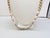 Napier Vintage 1980s Signed Napier Goldtone Faux-Pearl Sautoir Necklace For Sale - Image 4 of 8