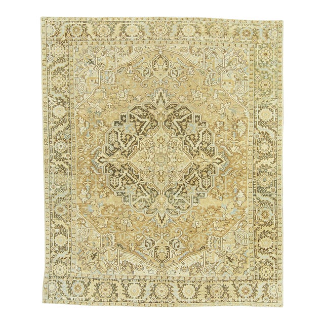 Persian Antique Rug 8'5" x 10' For Sale