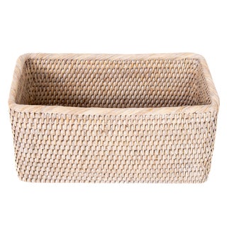 Artifacts Rattan Rectangular Basket For Sale