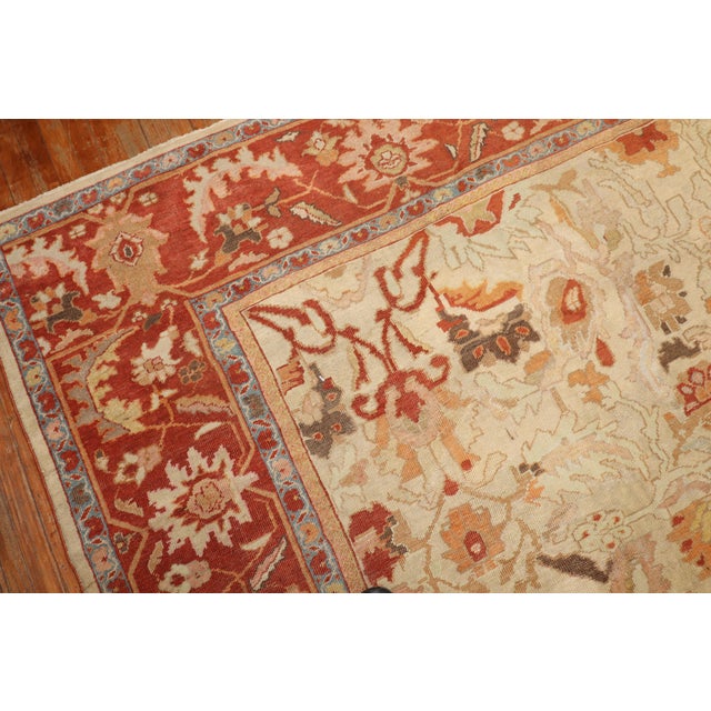 Antique Sultanabad Persian Carpet For Sale - Image 18 of 18