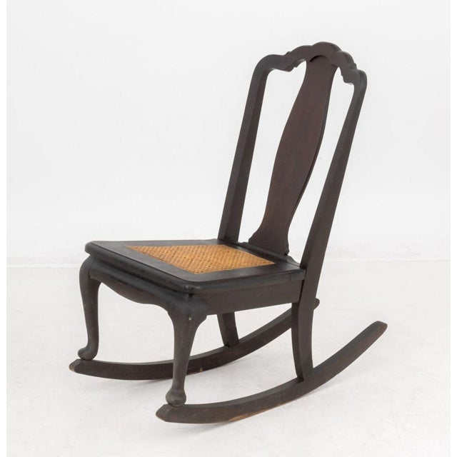 Queen Anne Style Cane Paneled Seat Chairs, 2 For Sale In New York - Image 6 of 13