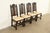 Berkey & Gay Berkey & Gay Antique English Jacobean Carved Walnut Dining Chairs, Set of Four For Sale - Image 4 of 13