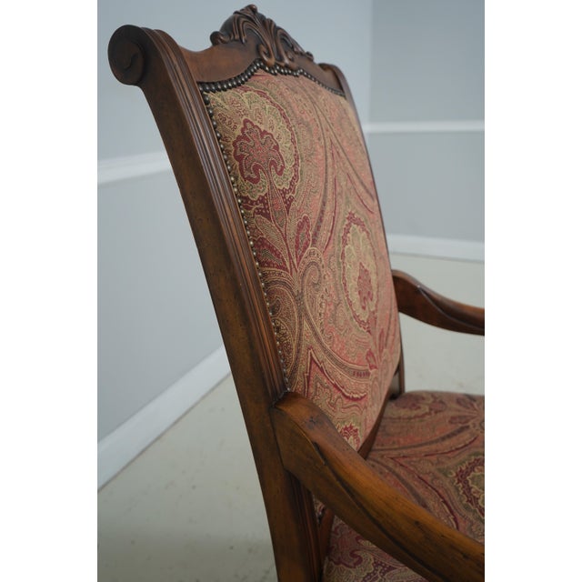 Set of 8 Henredon Continental Style Upholstered Dining Room Chairs For Sale In Philadelphia - Image 6 of 18
