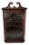 Georgian Mahogany Hanging Corner Cupboard With a Glass Front For Sale