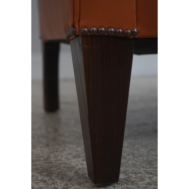 Pair of George Smith Butterfly Leather Club Chairs For Sale - Image 16 of 18