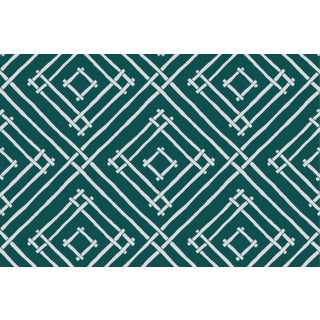 Island House Marrakech Green Fabric by the Yard For Sale