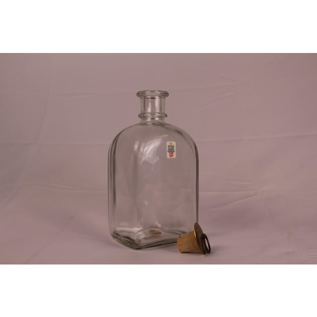 Wood 1960s Danish Teak - Spirit Tantalus w/ 3 pc Decanters - 4 pcs For Sale - Image 7 of 9