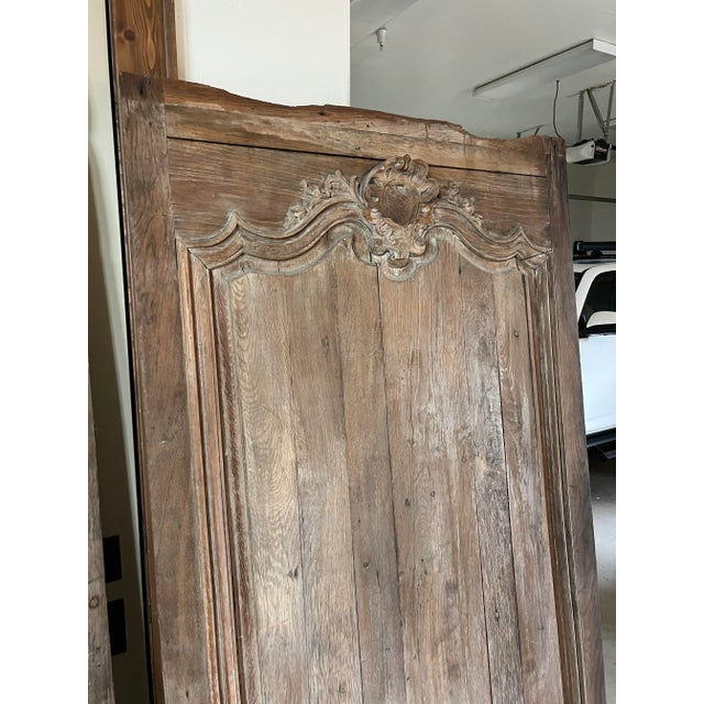 French Country Pair of Oak Boiserie Panels For Sale - Image 3 of 7