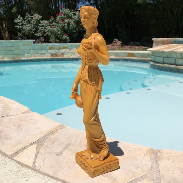 Tall Grecian Goddess Diana Sculpture Chairish