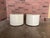 Pair of 1970s Space Age Fiberglass Round Drum Side Tables a Pair For Sale - Image 9 of 11
