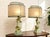 Art Deco Vintage Figural Table Lamps With Fiberglass Shades - Pair For Sale - Image 3 of 7
