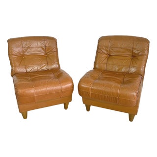 Italian Lounge Chairs - A Pair For Sale