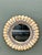 Tan Vintage Shell Encrusted Round Wall Mirror For Sale - Image 8 of 18